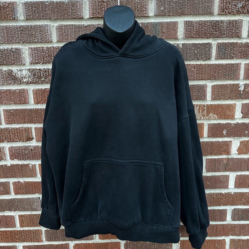 Trendy Queen Womens Oversized Hoodies Fleece Sweatshirts Long Sleeve Large Black
